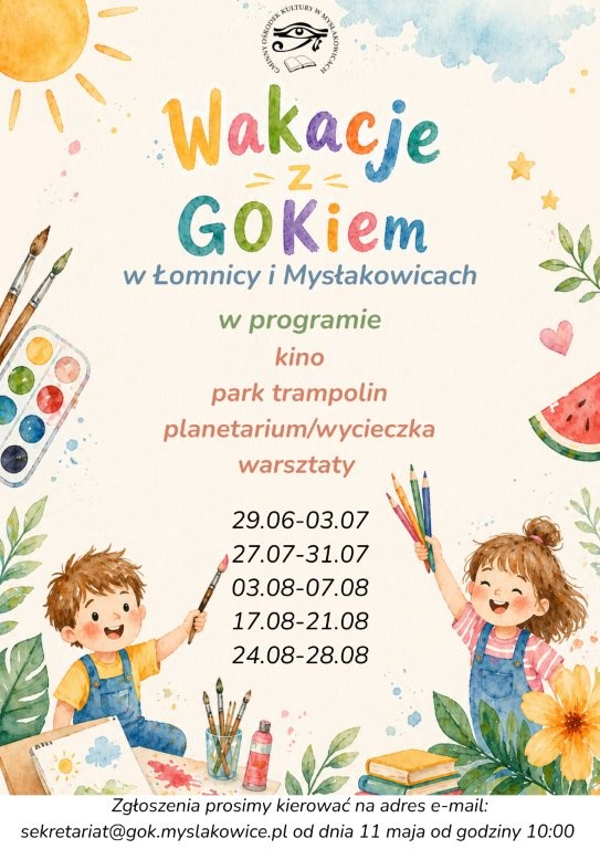 Plakat wakacje