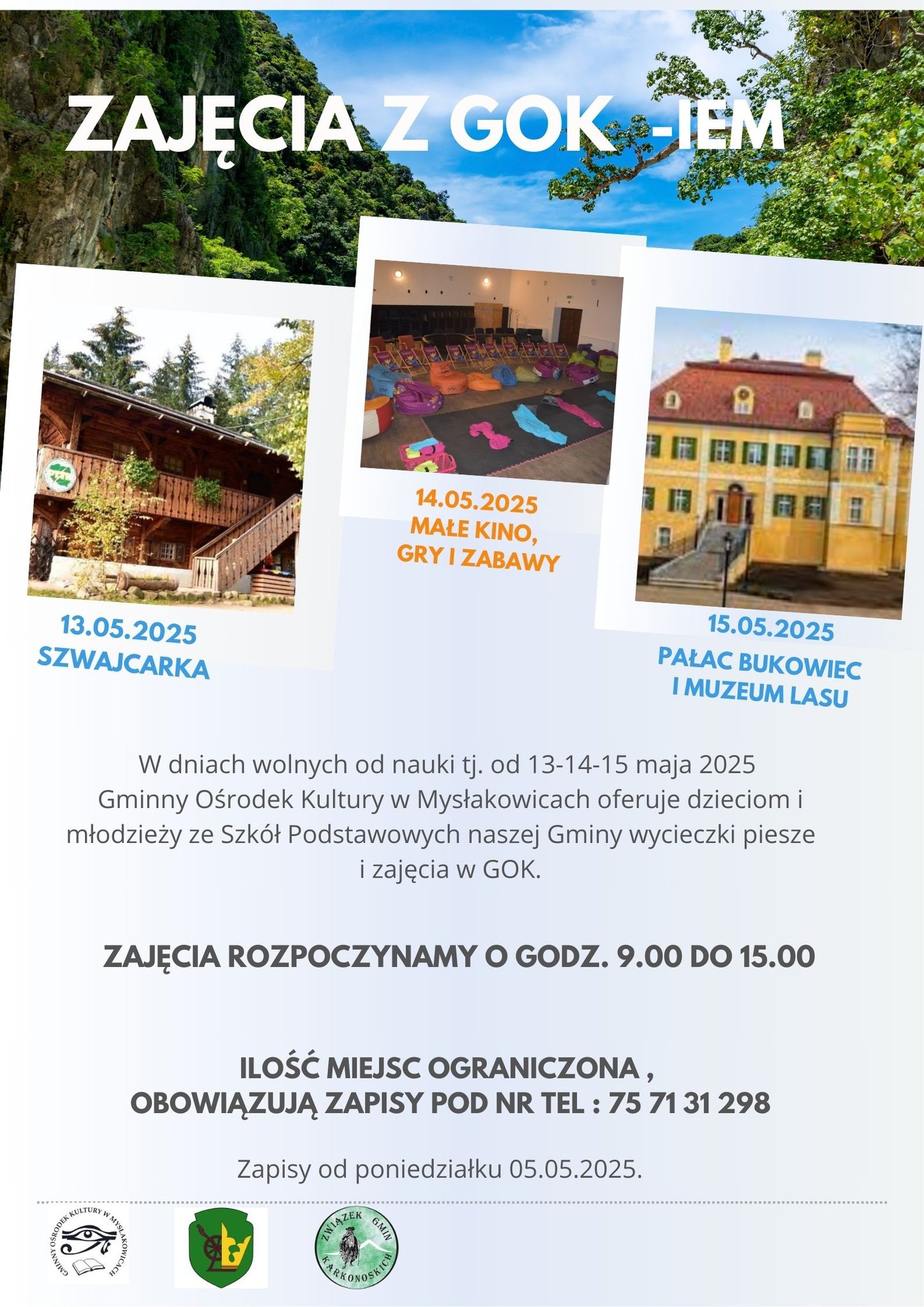 Zajęcia z GOKiem PLAKAT