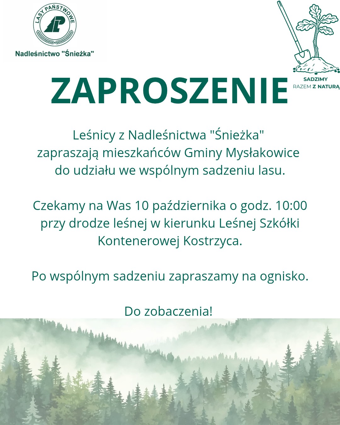 zaproszenie wspólne sadzenie
